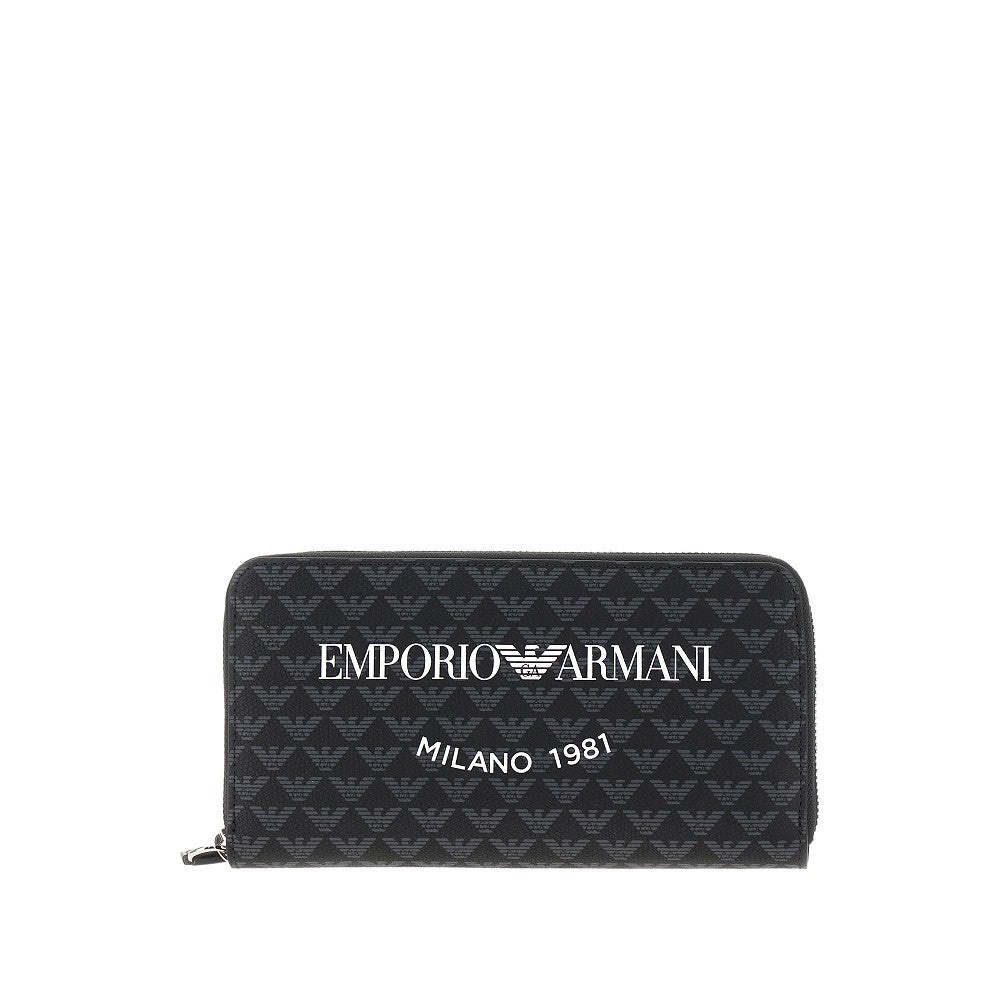 FAUX LEATHER ZIP-AROUND WALLET - 1