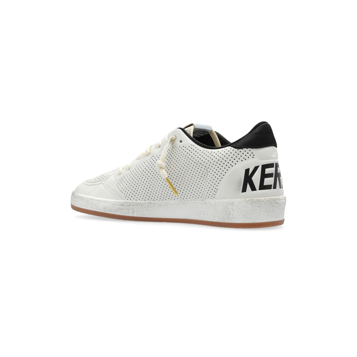 MEN'S BALLSTAR LEATHER SNEAKERS (WHITE/BLACK) - 2