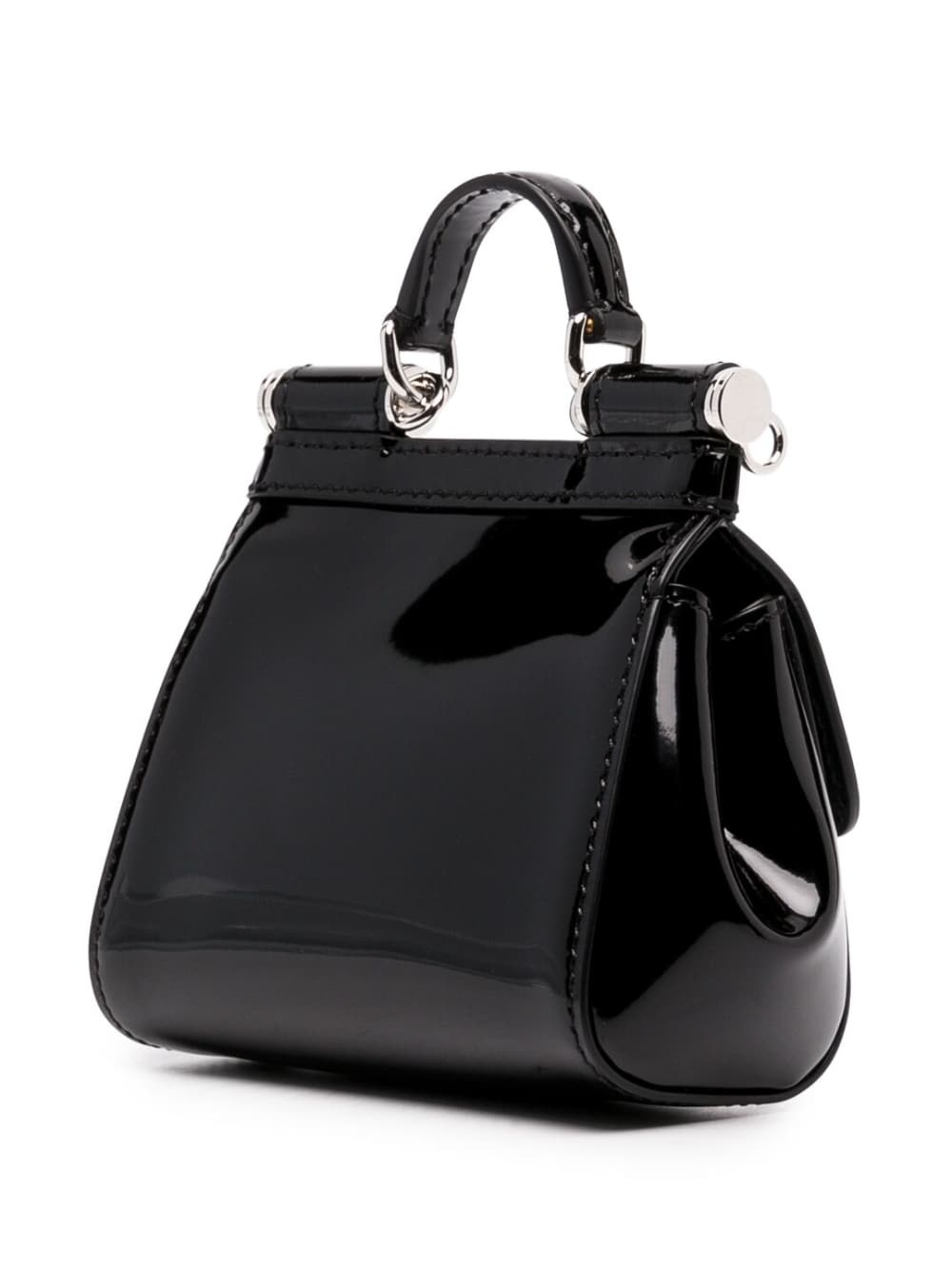 logo-plaque leather mini bag - 4