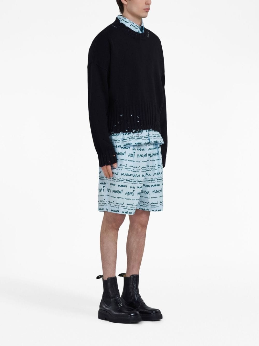 logo-print elasticated trousers - 2