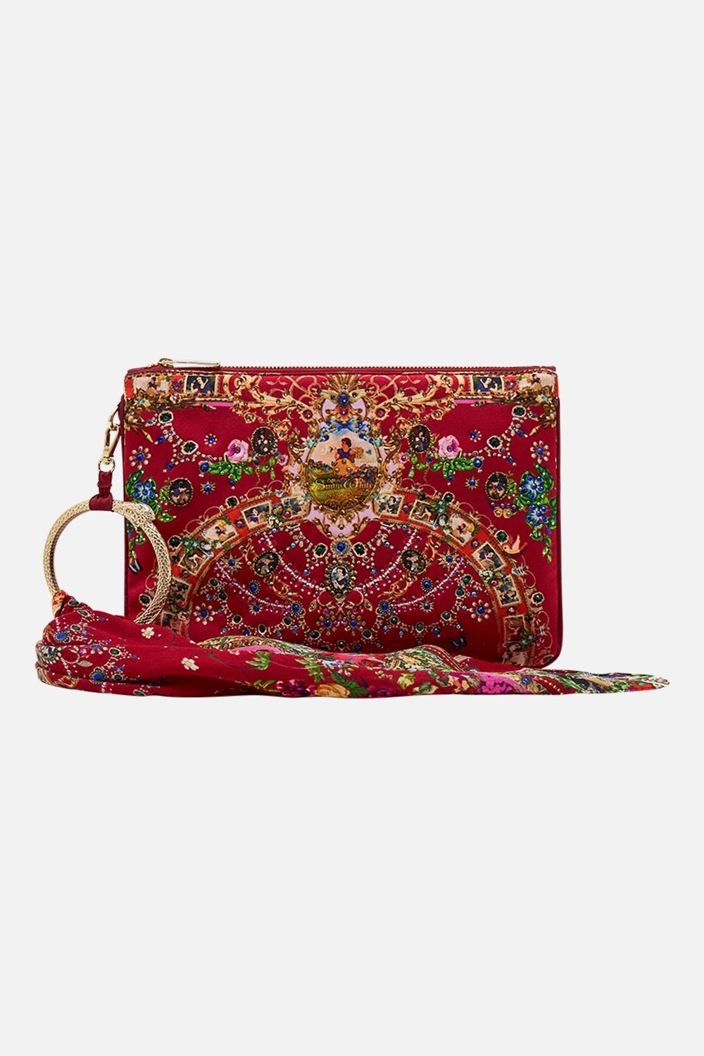 RING SCARF CLUTCH JUST ONE BITE SNOW WHITE - 1