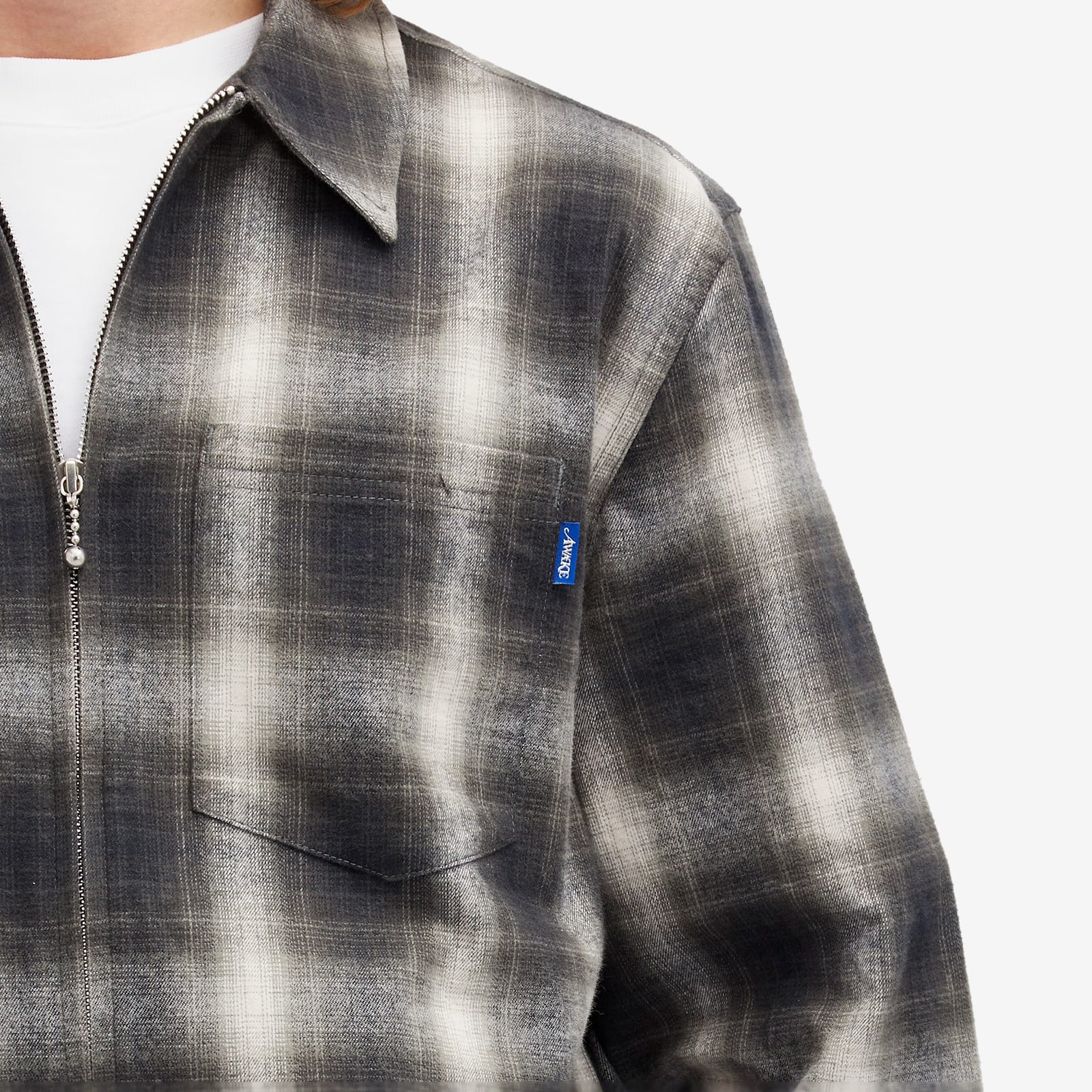 Awake NY Brushed Flannel Shirt Jacket - 5
