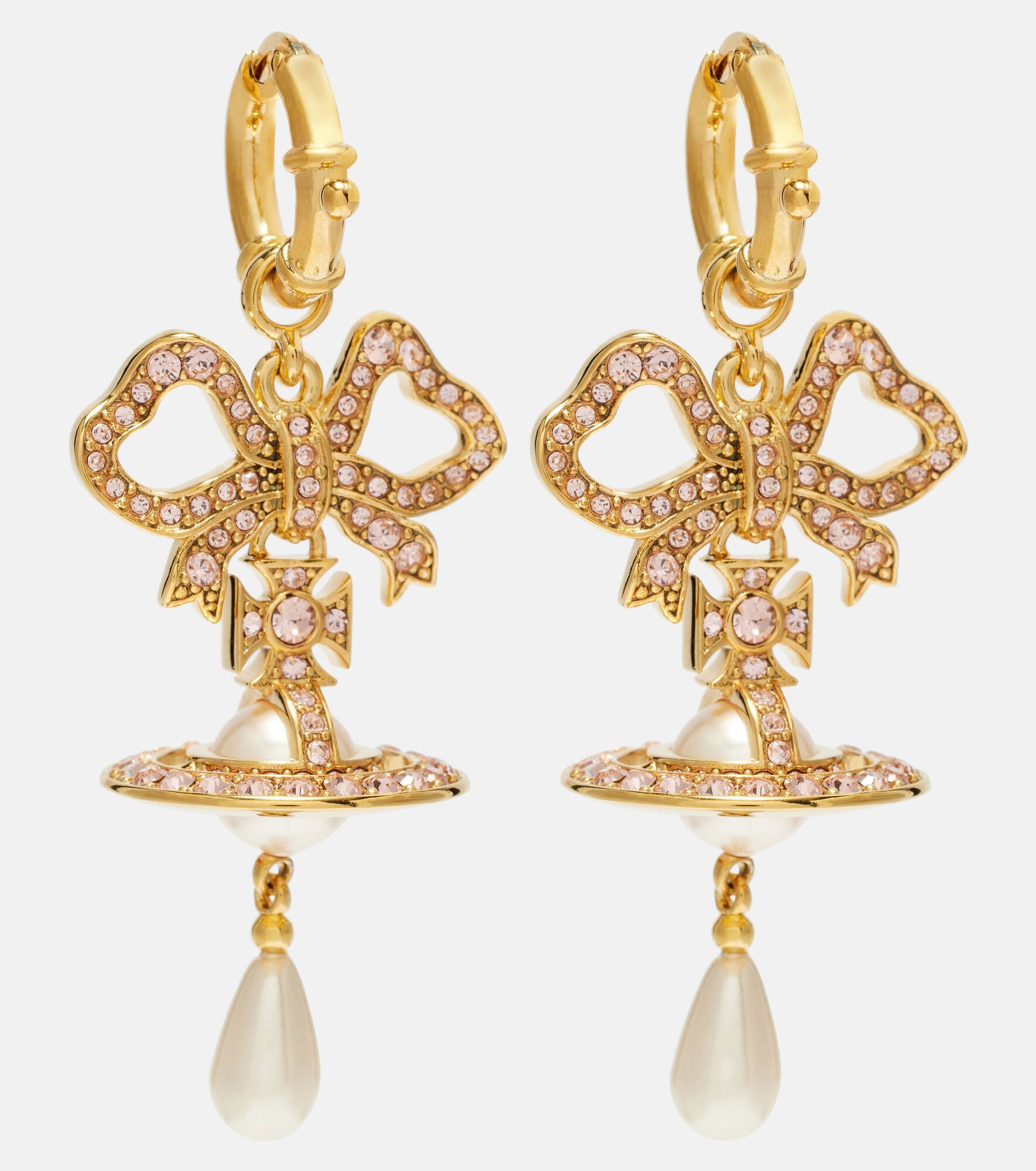 Rigoberta faux pearl drop earrings - 1