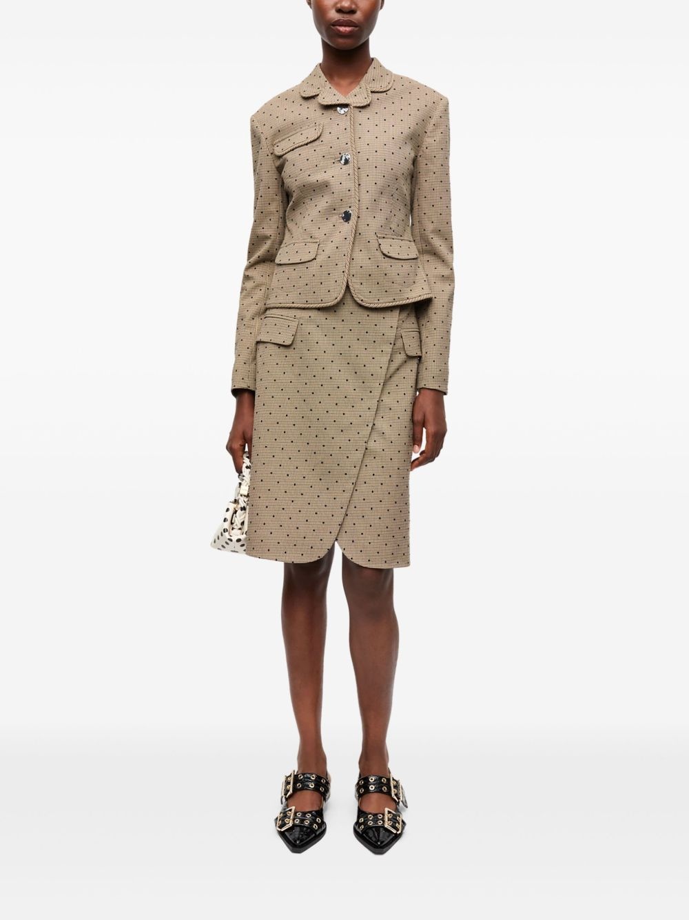polka dot-print blazer - 2