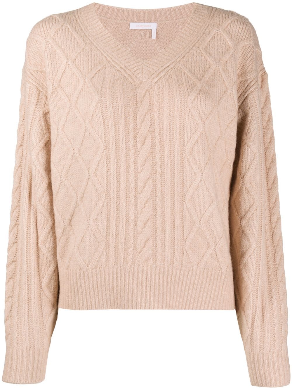 cable-knit jumper - 1