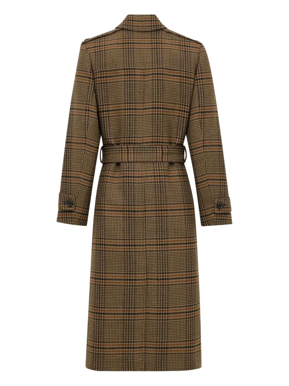 Prince of Wales check belted coat - 2
