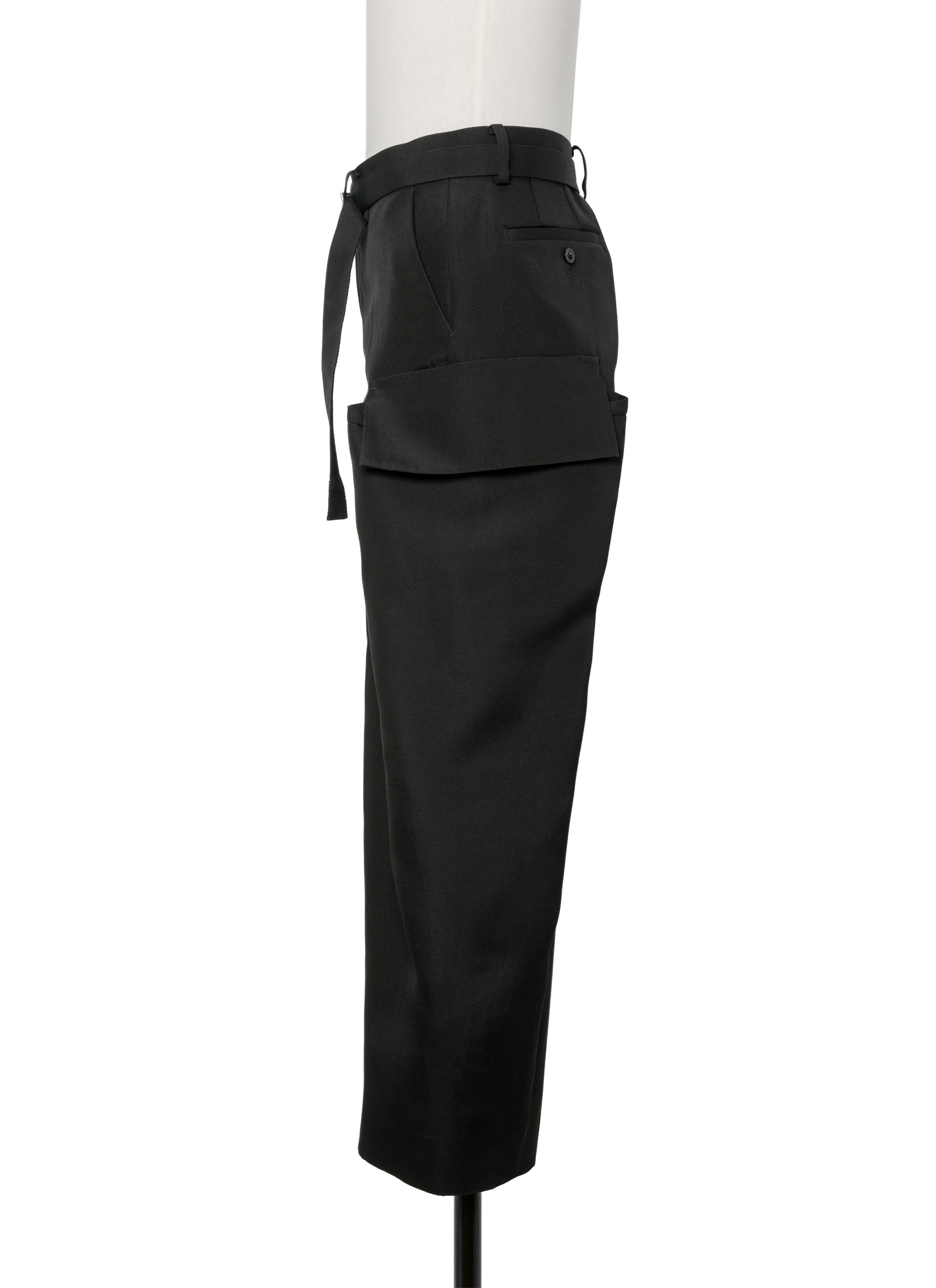 Double-Faced Silk Cotton Pants - 4