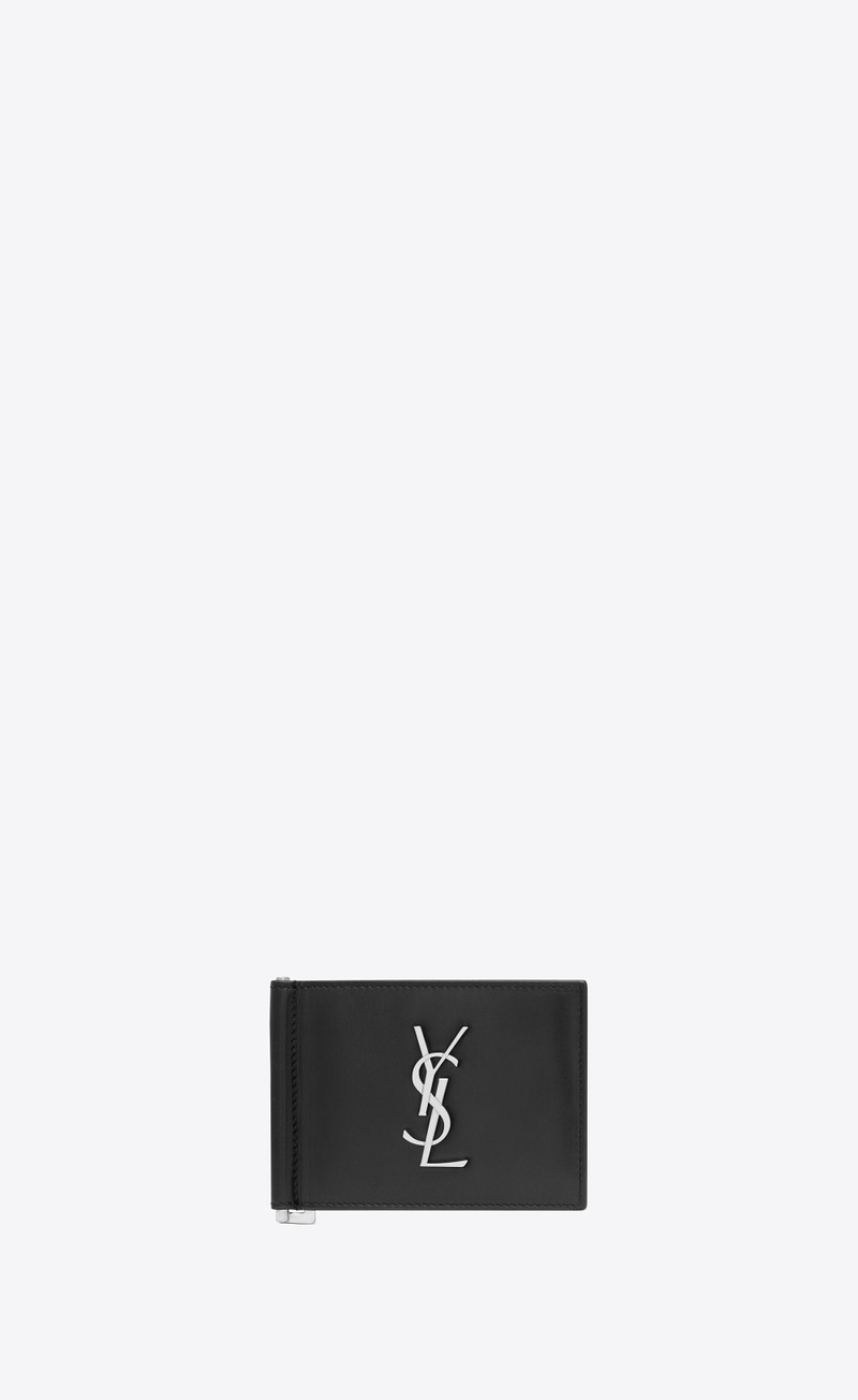 cassandre bill clip wallet in smooth leather 1