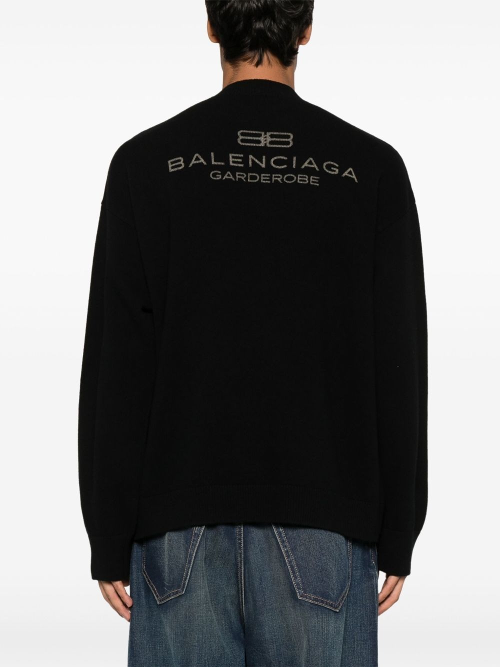 logo-embroidered sweater - 4