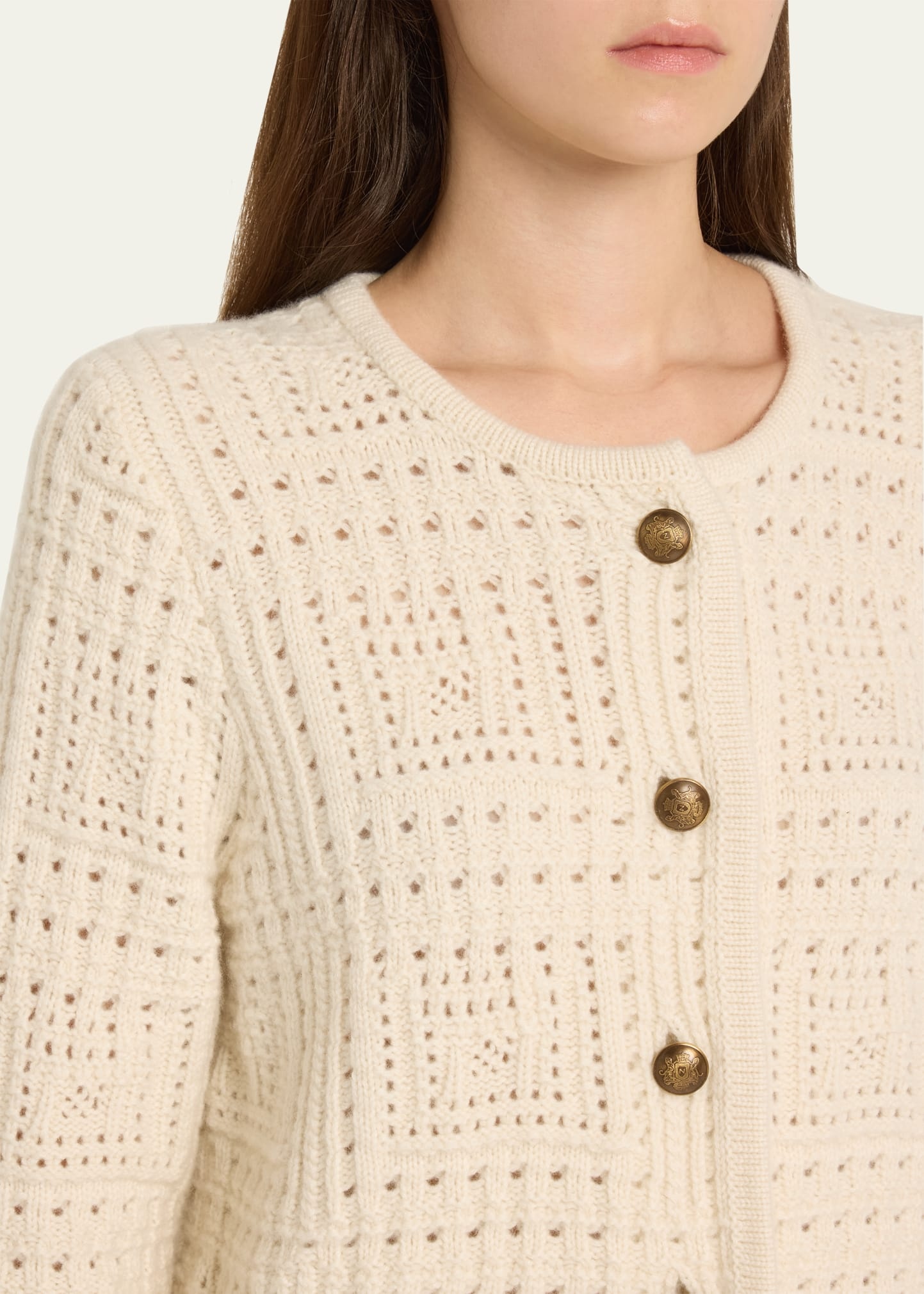 Harry Open Knit Cashmere Sweater Jacket - 5