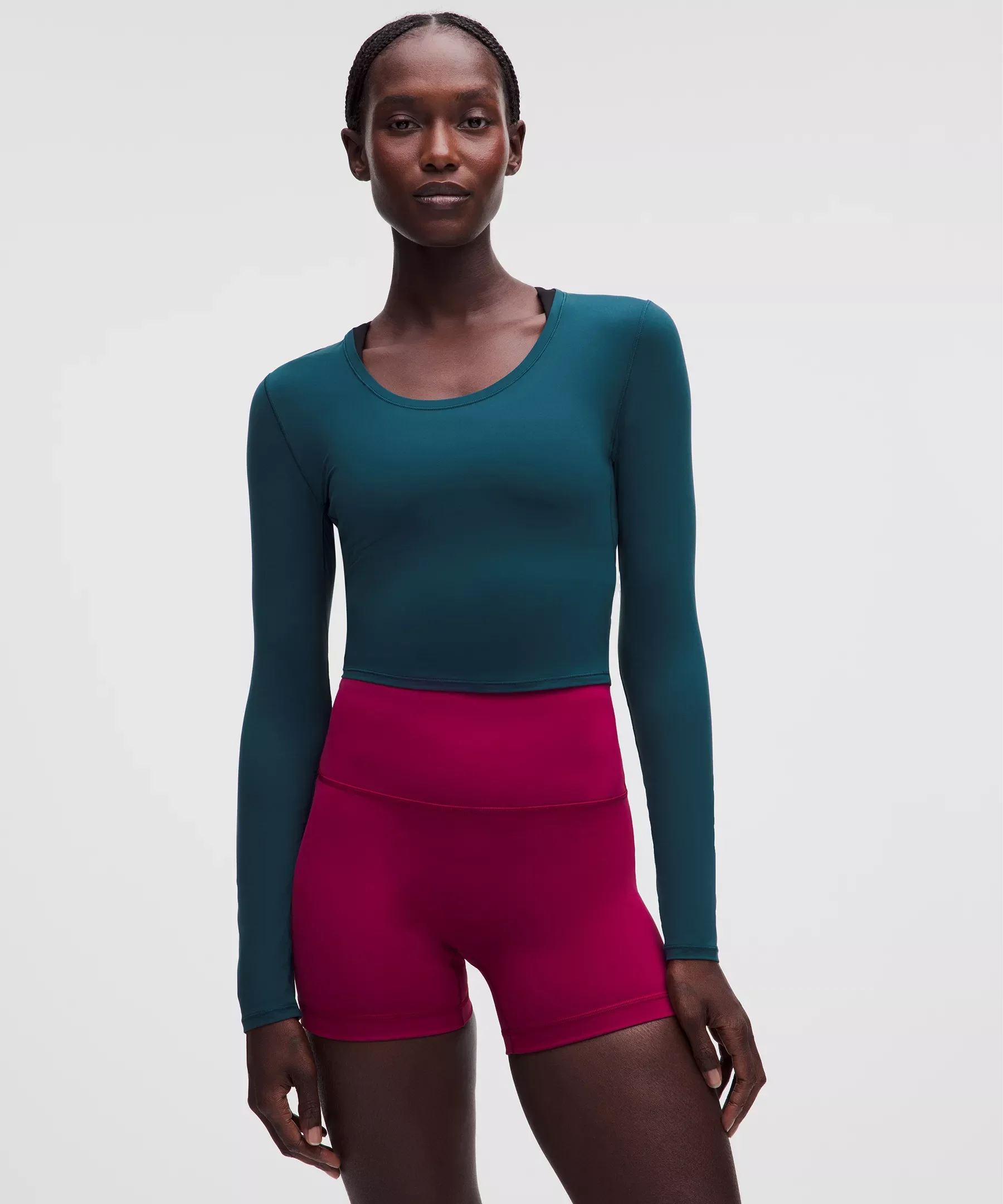 Unrestricted Power Cropped Long-Sleeve Shirt - 1