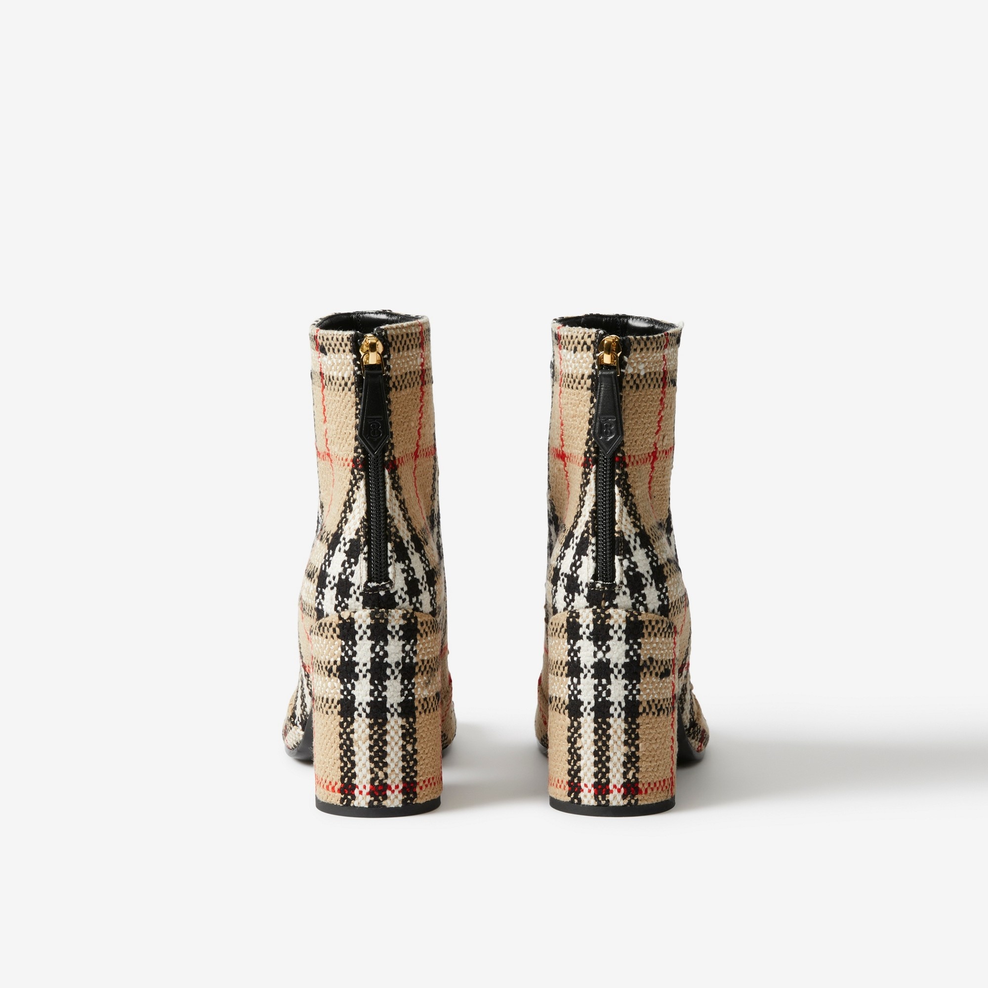 Vintage Check Bouclé Ankle Boots - 3