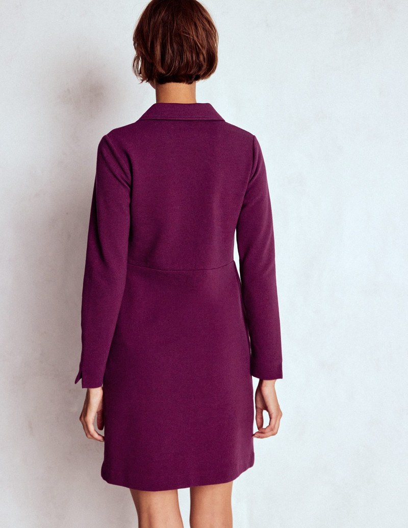 Cam Zip-up Ottoman Dress-Plum Jam 4