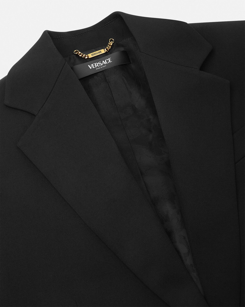 VERSACE Single-Breasted Oversized Blazer outlook