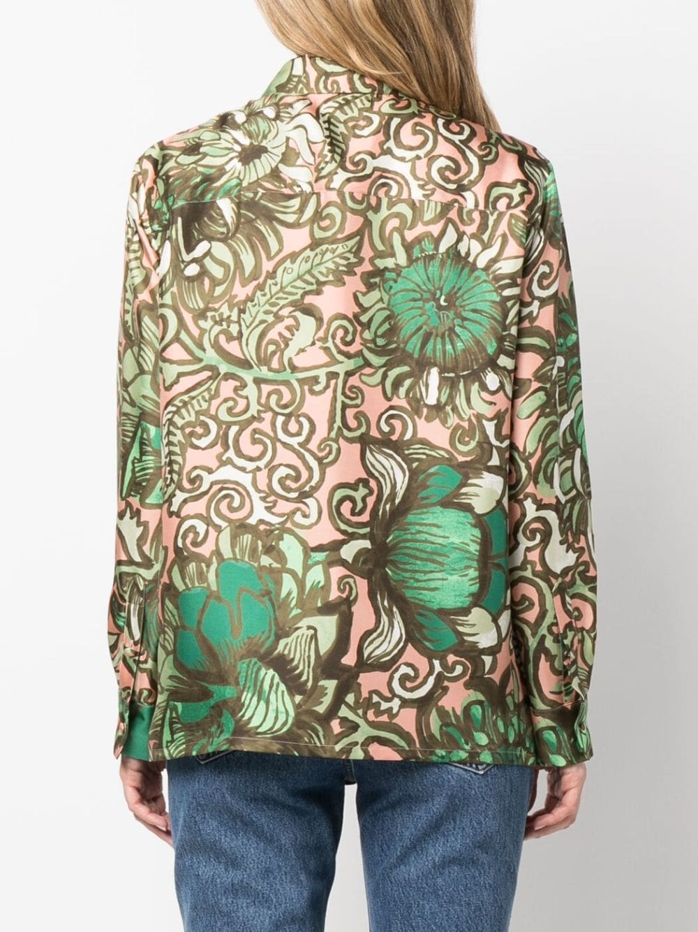 Boy floral-print silk shirt - 4