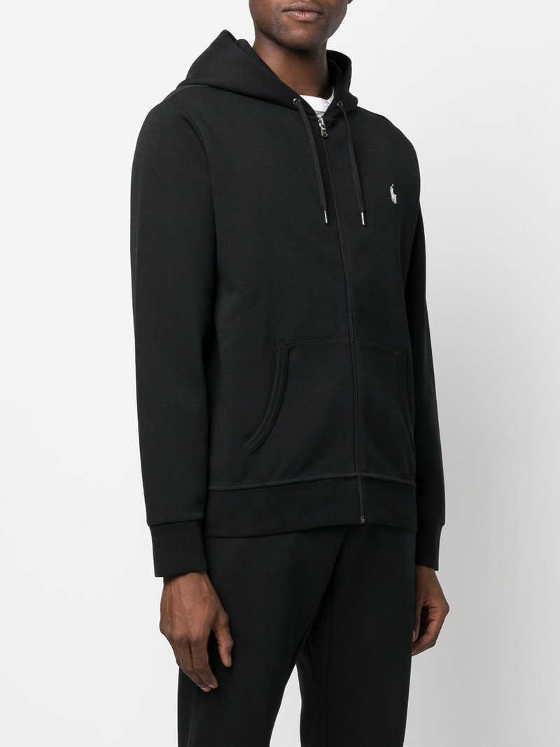 embroidery-logo pullover hoodie 3