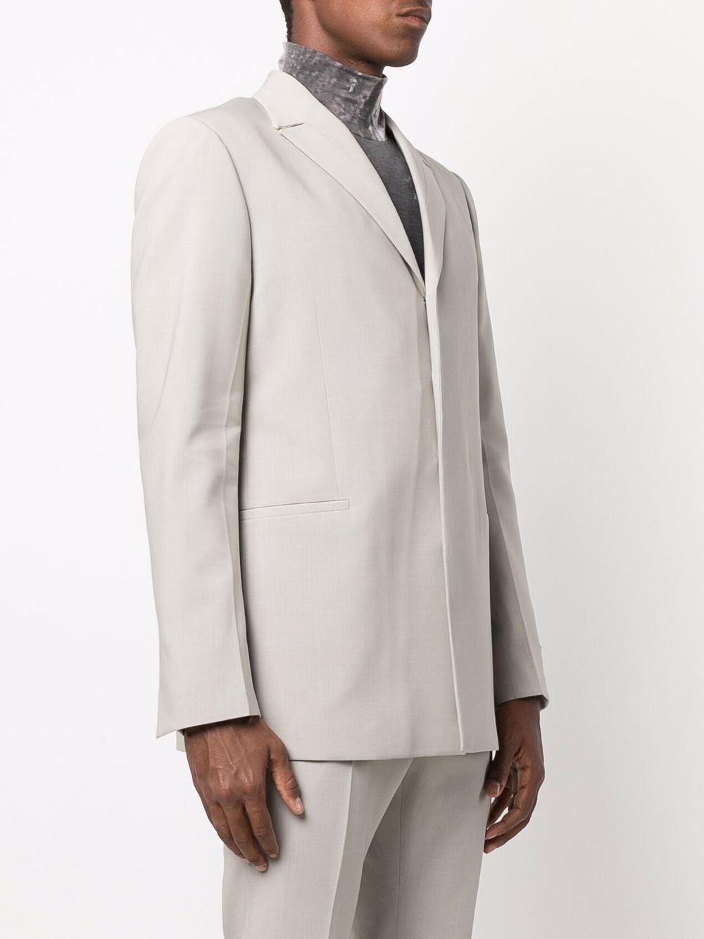 x Tailored By Caruso single-breasted blazer - 3