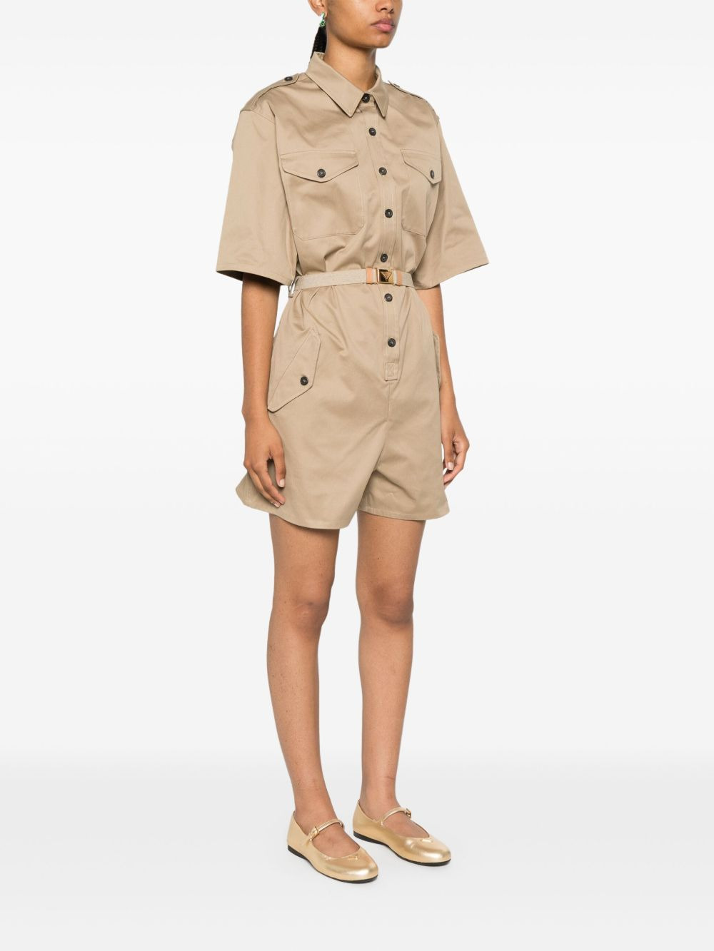 belted playsuit - 3