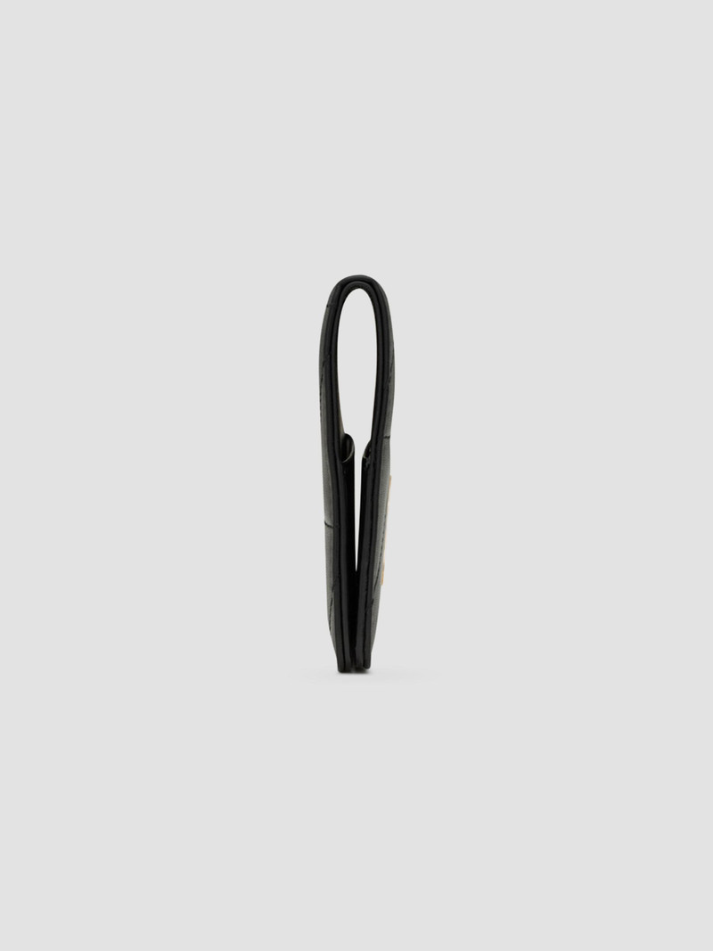 Jamie Passport Case in Lambskin Leather - Black 4