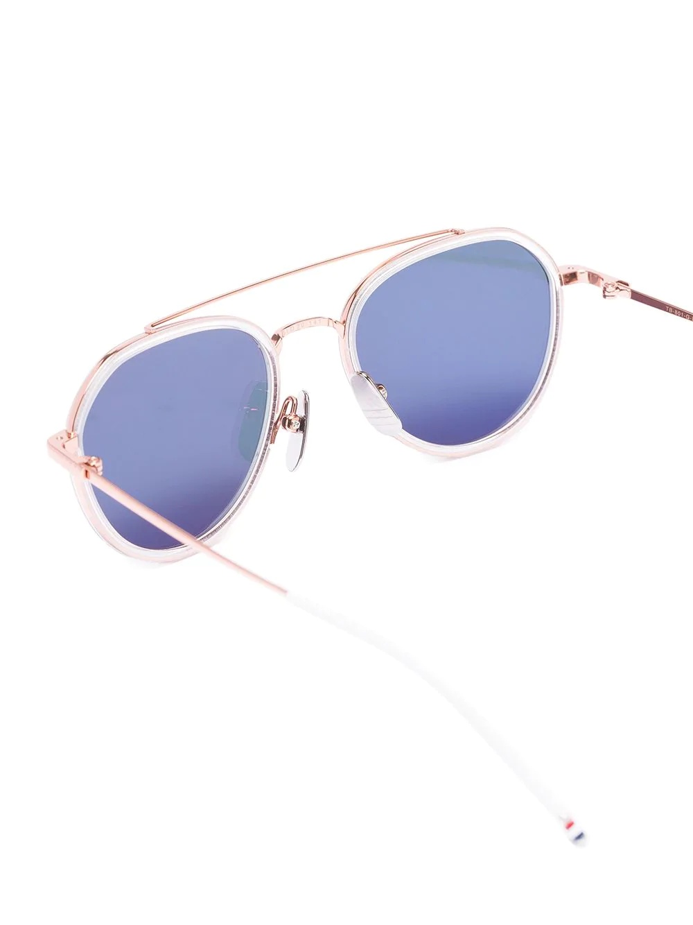 rose gold plated aviator sunglasses - 3