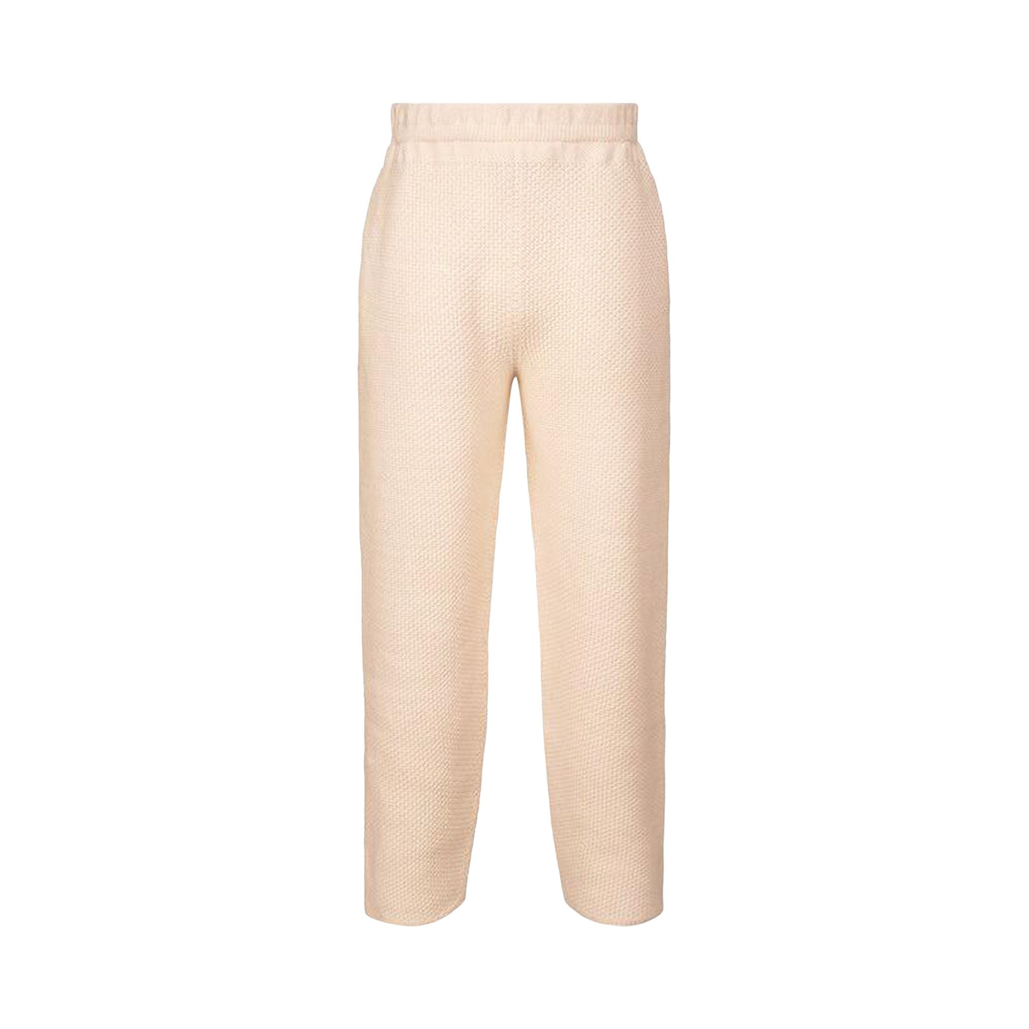 Homme Plissé Issey Miyake Rustic Knit Pants 'Light Pink' - 1