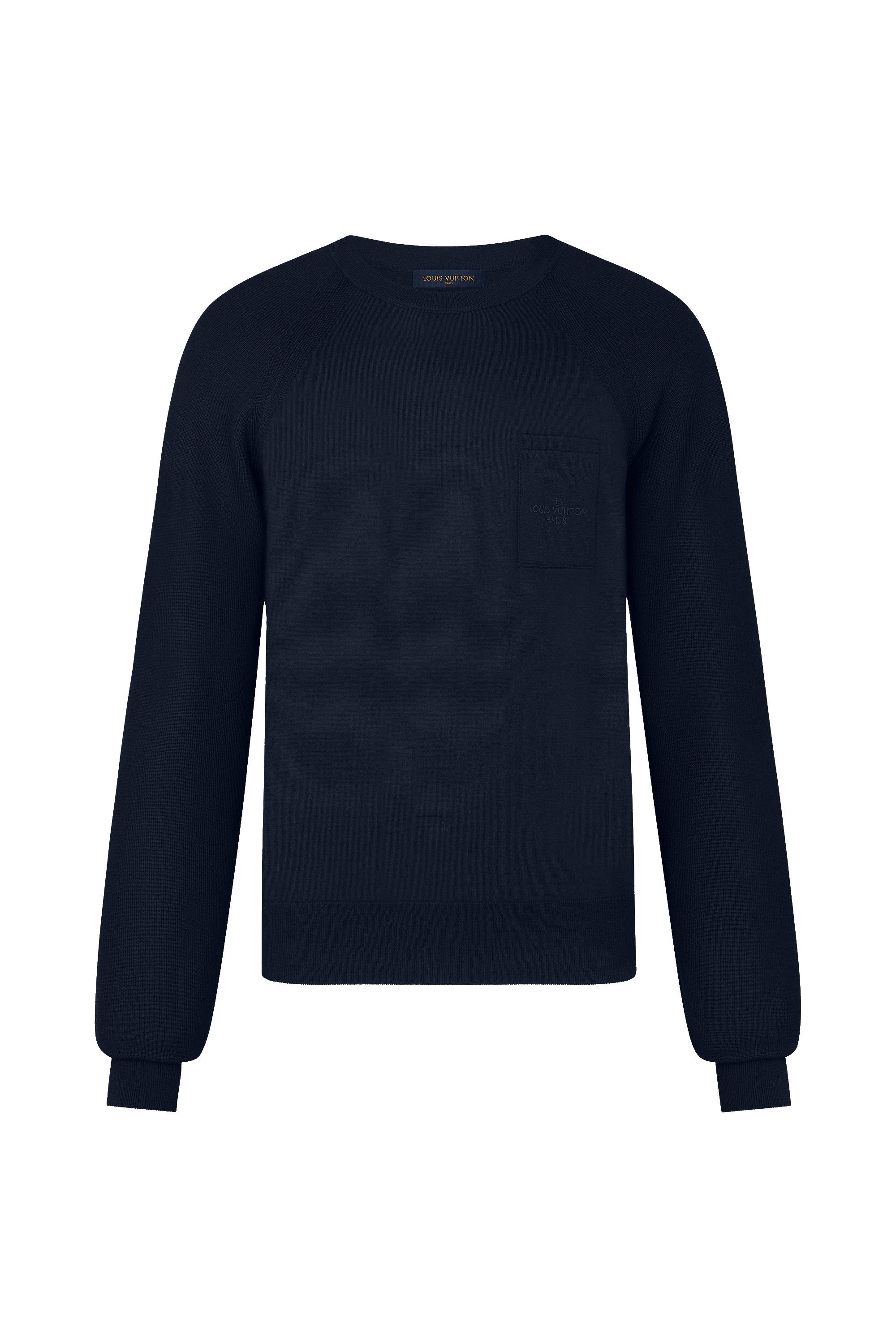 Louis Vuitton Staples Edition Raglan Crewneck With Rib Sleeve Pocket Detail - 1