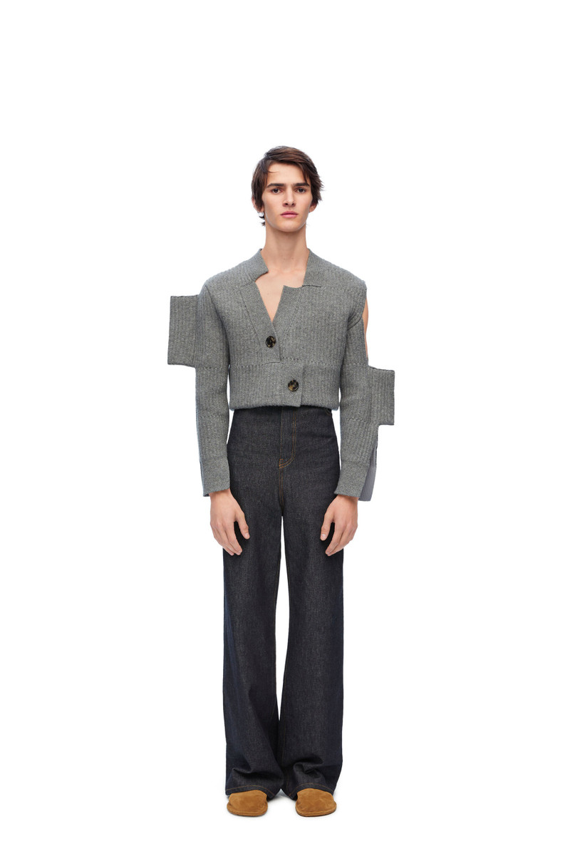 Loewe Distorted cardigan in cashmere outlook