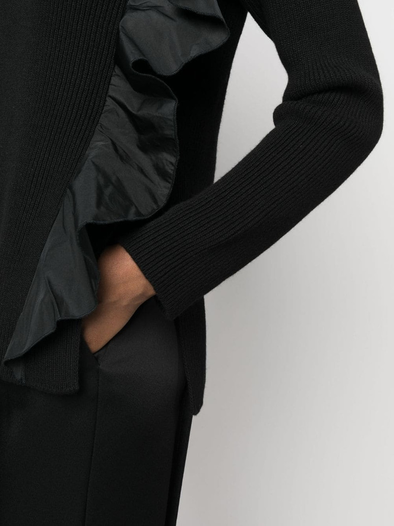 ruffle-detail ribbed-knit top 5