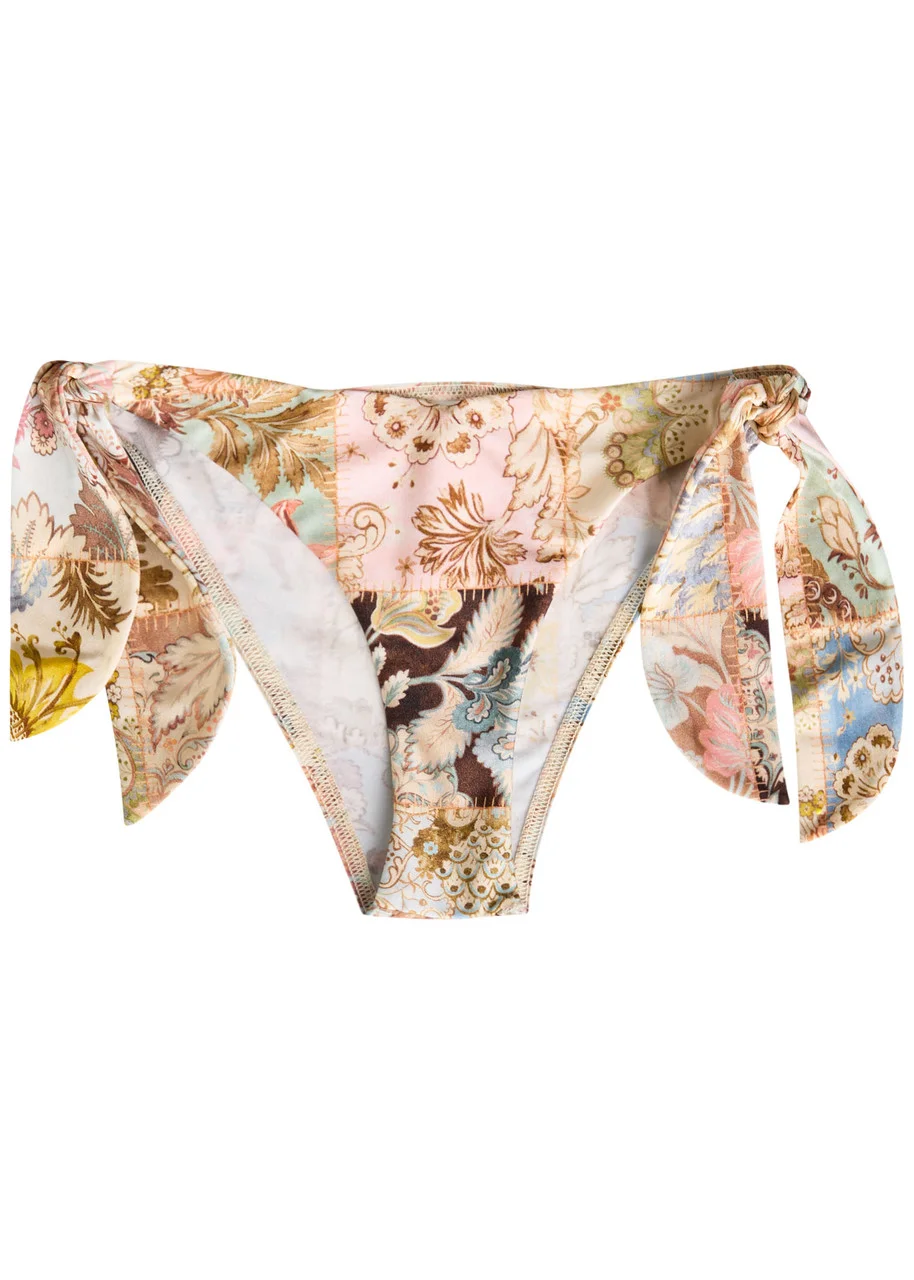 Zimmermann Daylight Printed Stretch-polyamide Bikini Briefs - 1