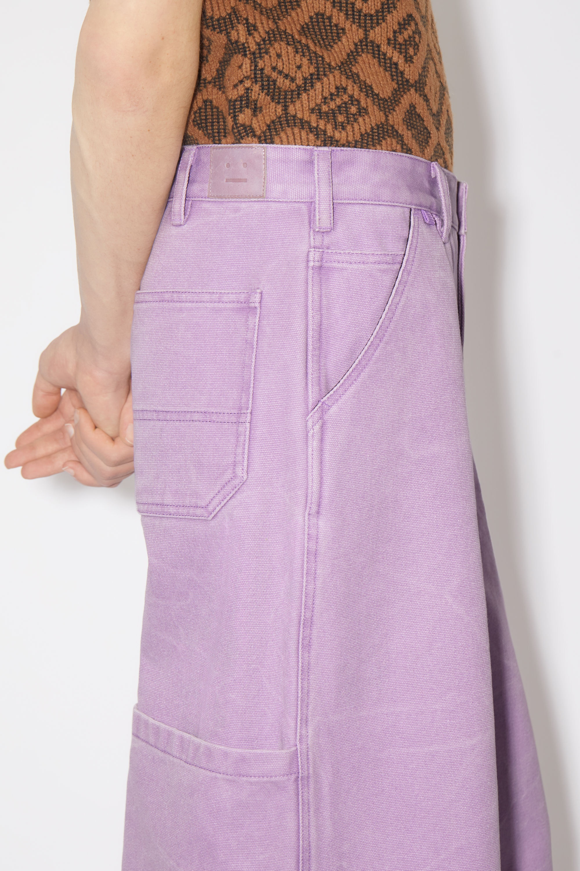 Canvas cotton shorts - Smoky Purple - 4