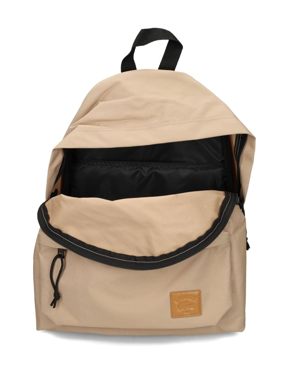 top-handle logo-patch backpack - 4