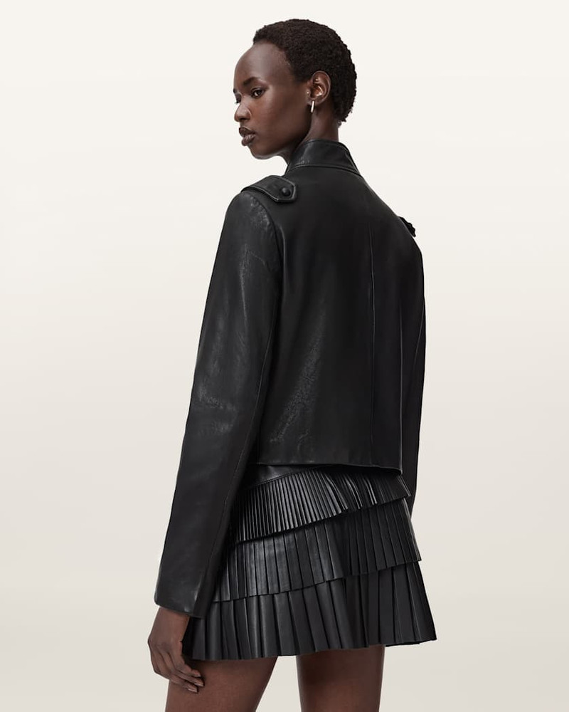 RUMMY CROPPED LEATHER JACKET 6