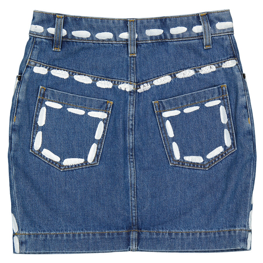 Moschino Ladies Cotton Denim Mini Skirt - 2
