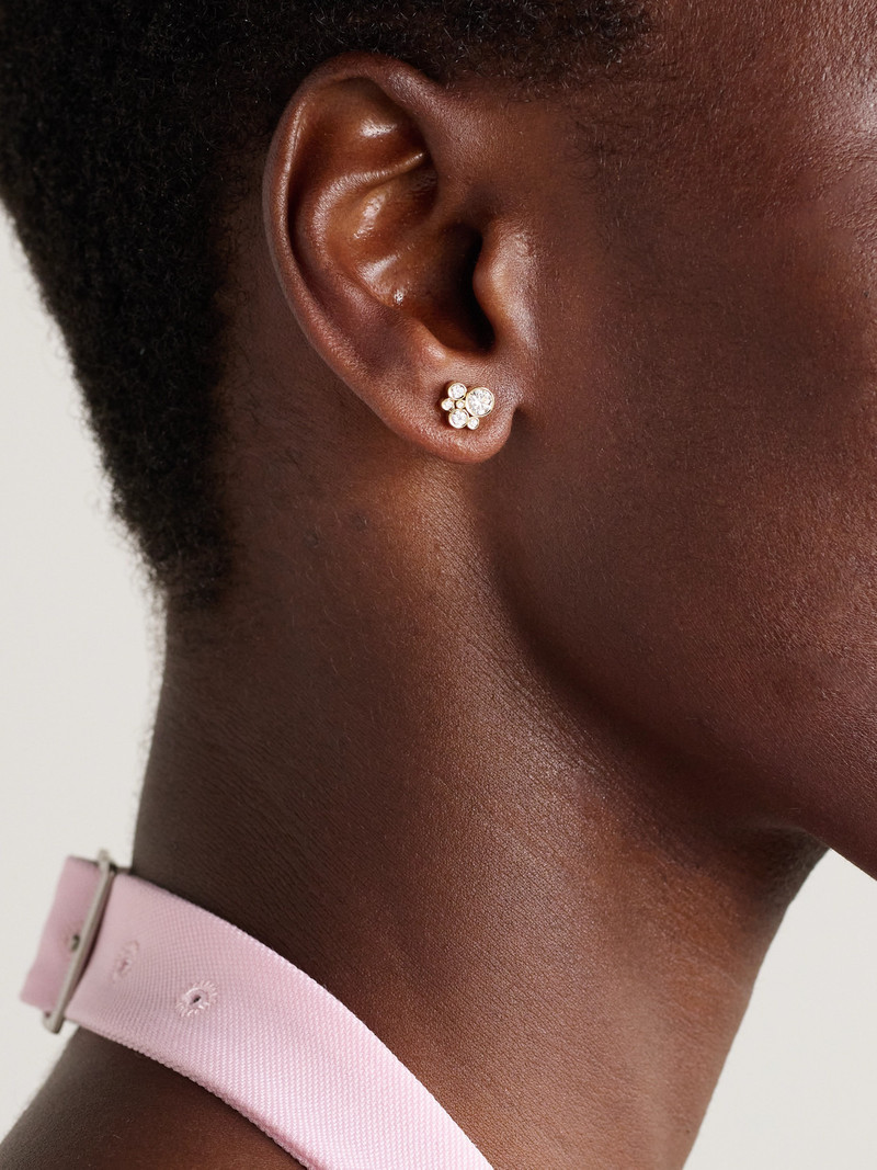 SOPHIE BILLE BRAHE Bisou 18-karat Recycled Gold Diamond Earrings outlook