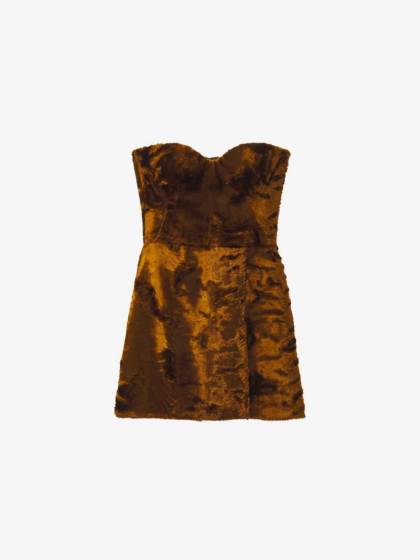 Faux Fur Mini Dress - 2