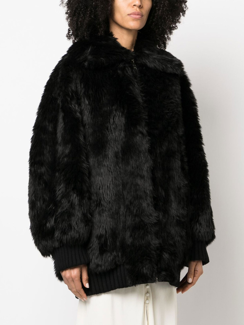 Black Reversible Shearling Jacket 3