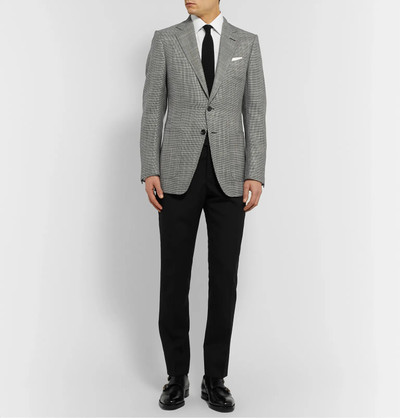 TOM FORD O'Connor Slim-Fit Houndstooth Wool, Mohair and Silk-Blend Blazer outlook