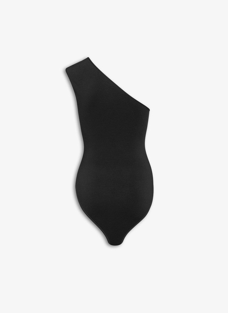 Alaïa ONE SHOULDER BODY IN STRETCH KNIT outlook