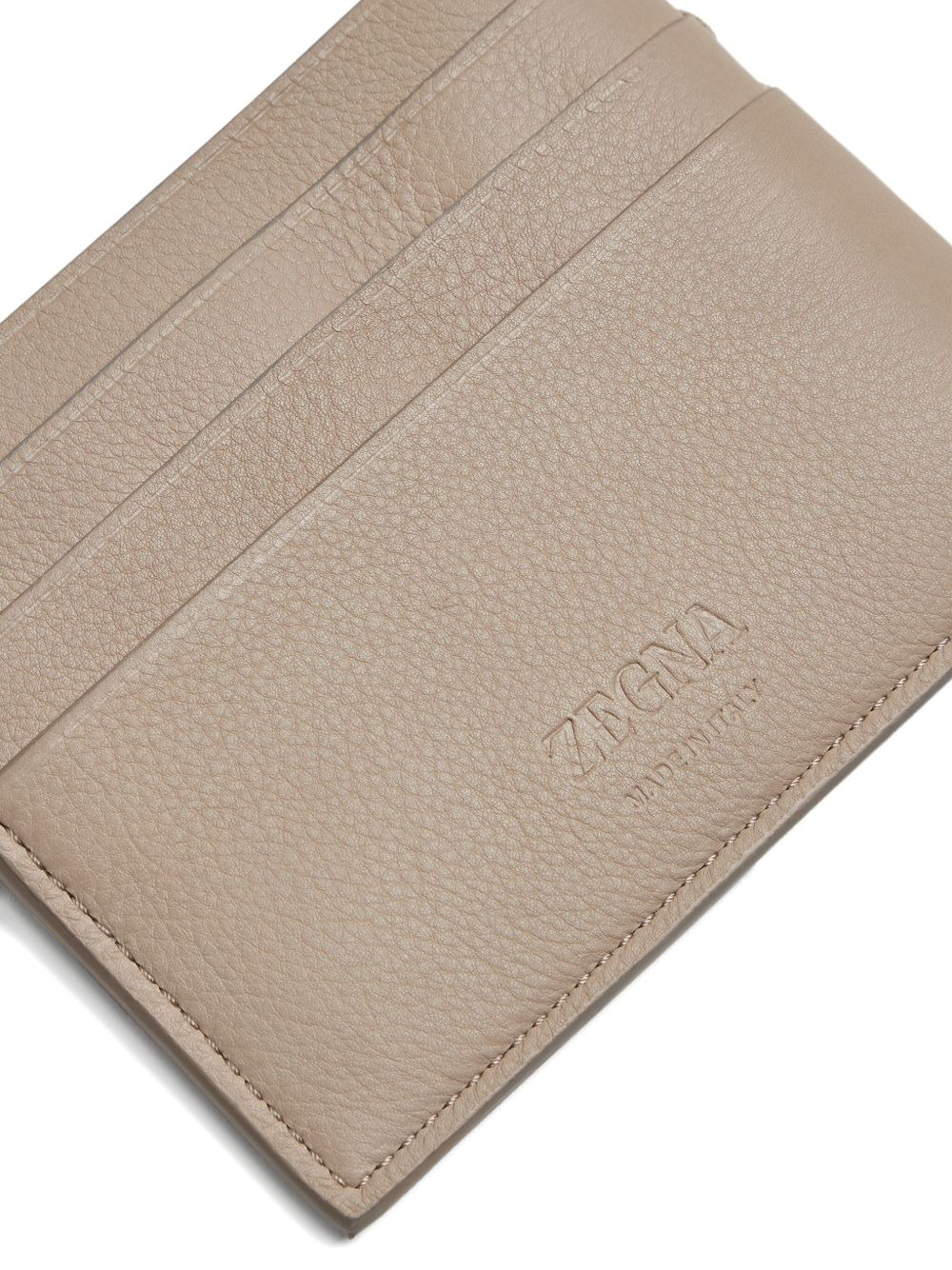 leather logo-plaque card holder - 4