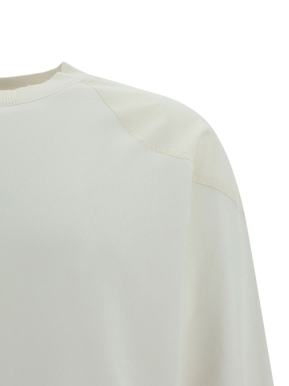panel-detailing cotton sweatshirt - 3