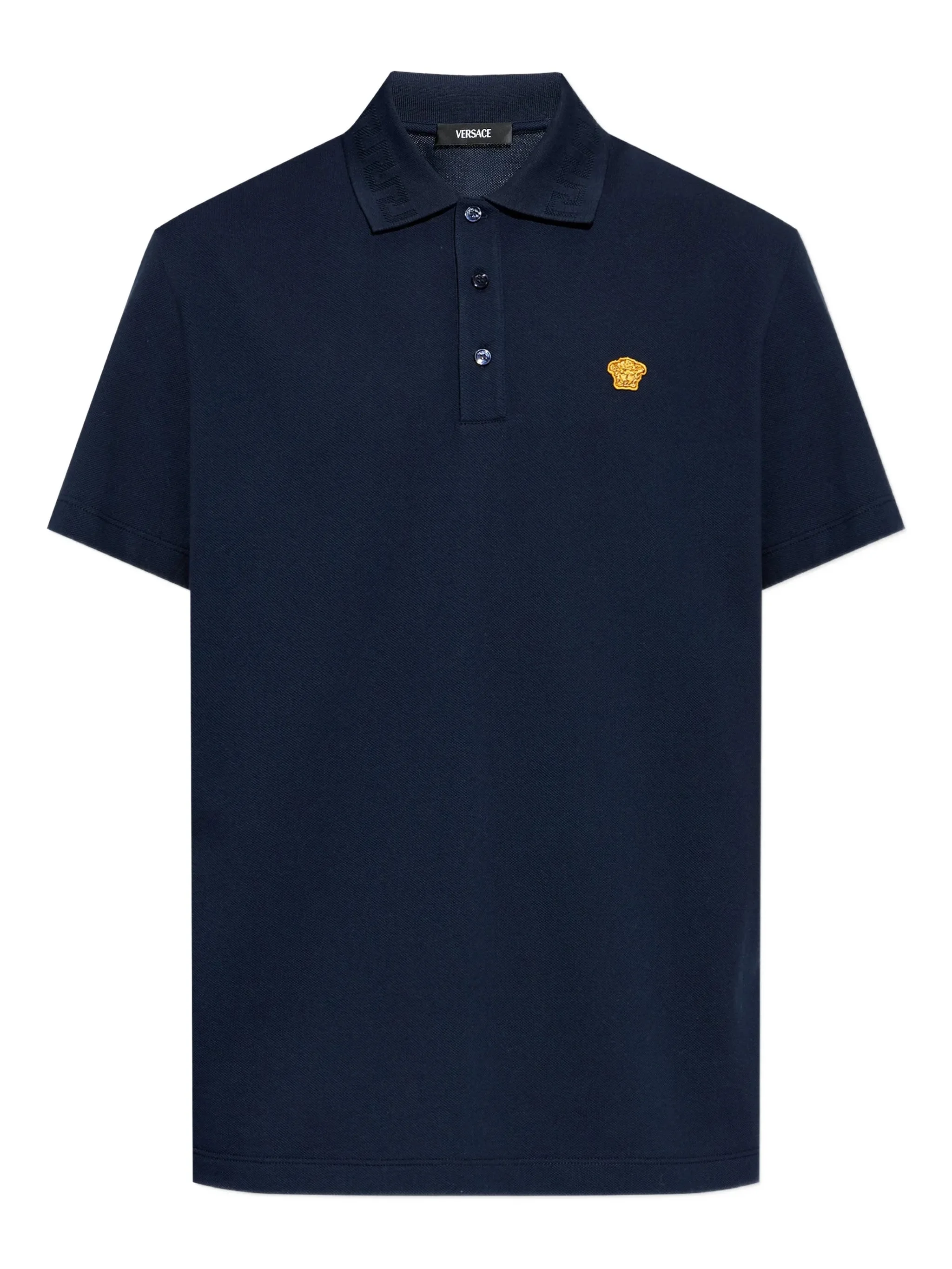 Medusa Head-appliqué polo shirt - 1