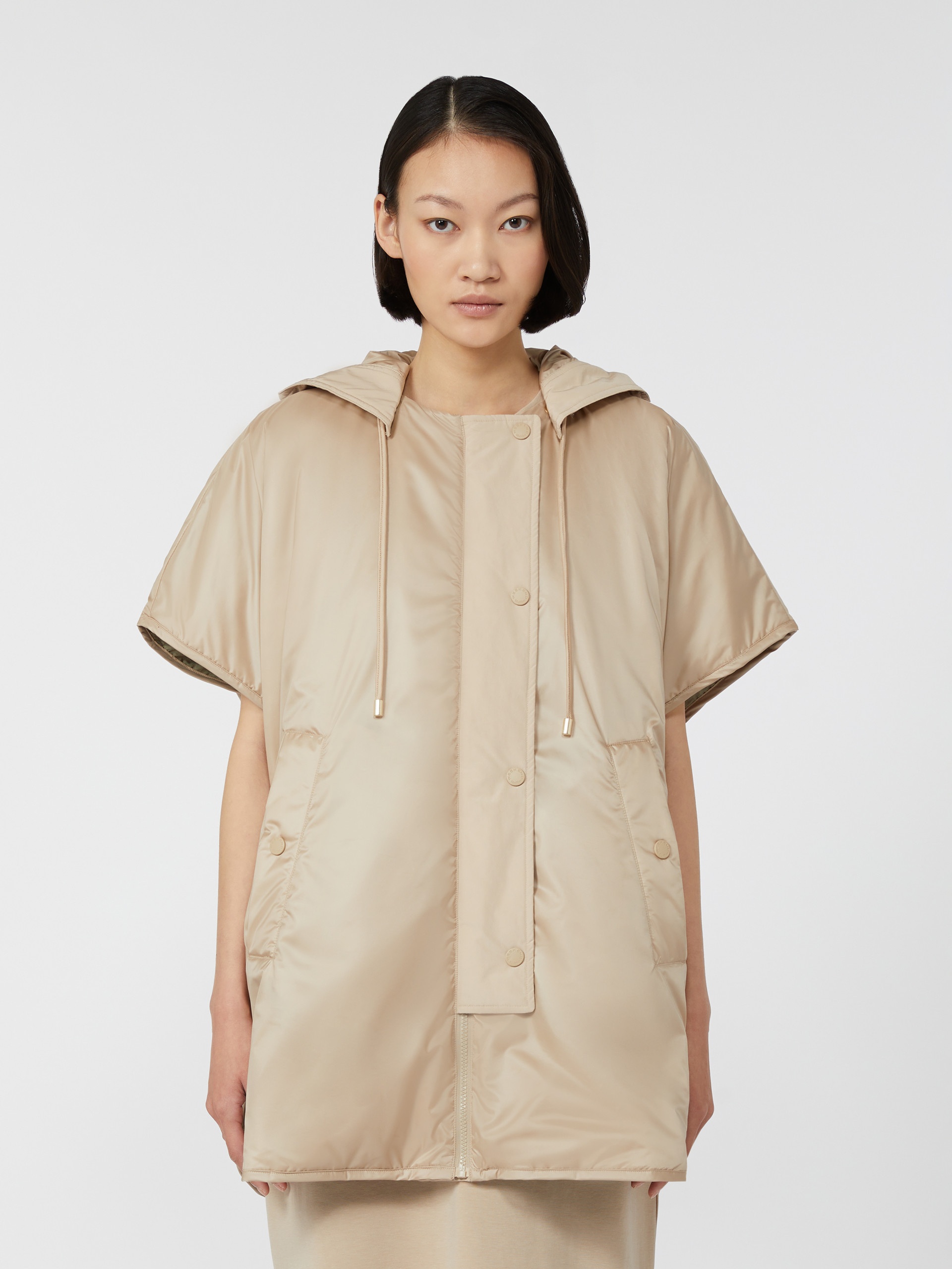 RIVA Reversible water-repellent canvas cape - 3