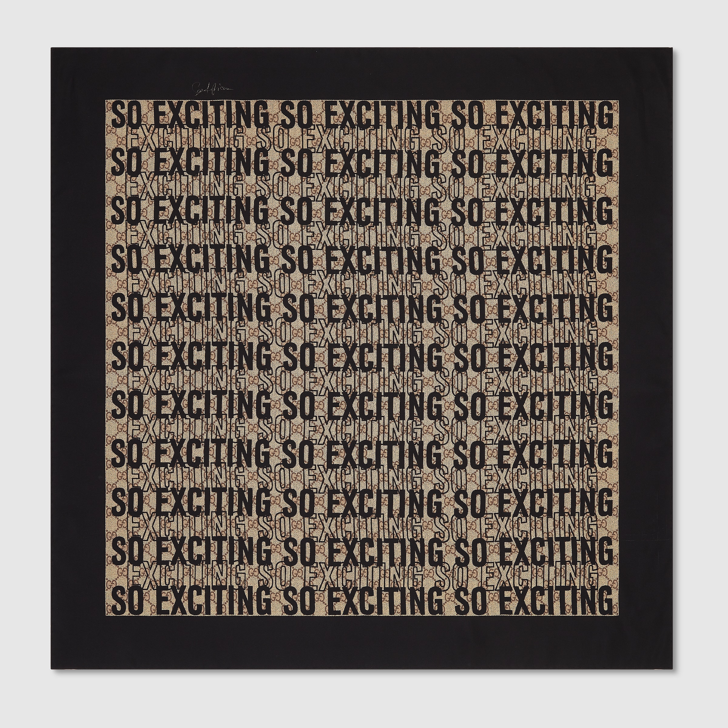 90 x 90 project printed silk carré - 1