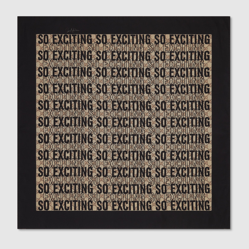 90 x 90 project printed silk carré 1