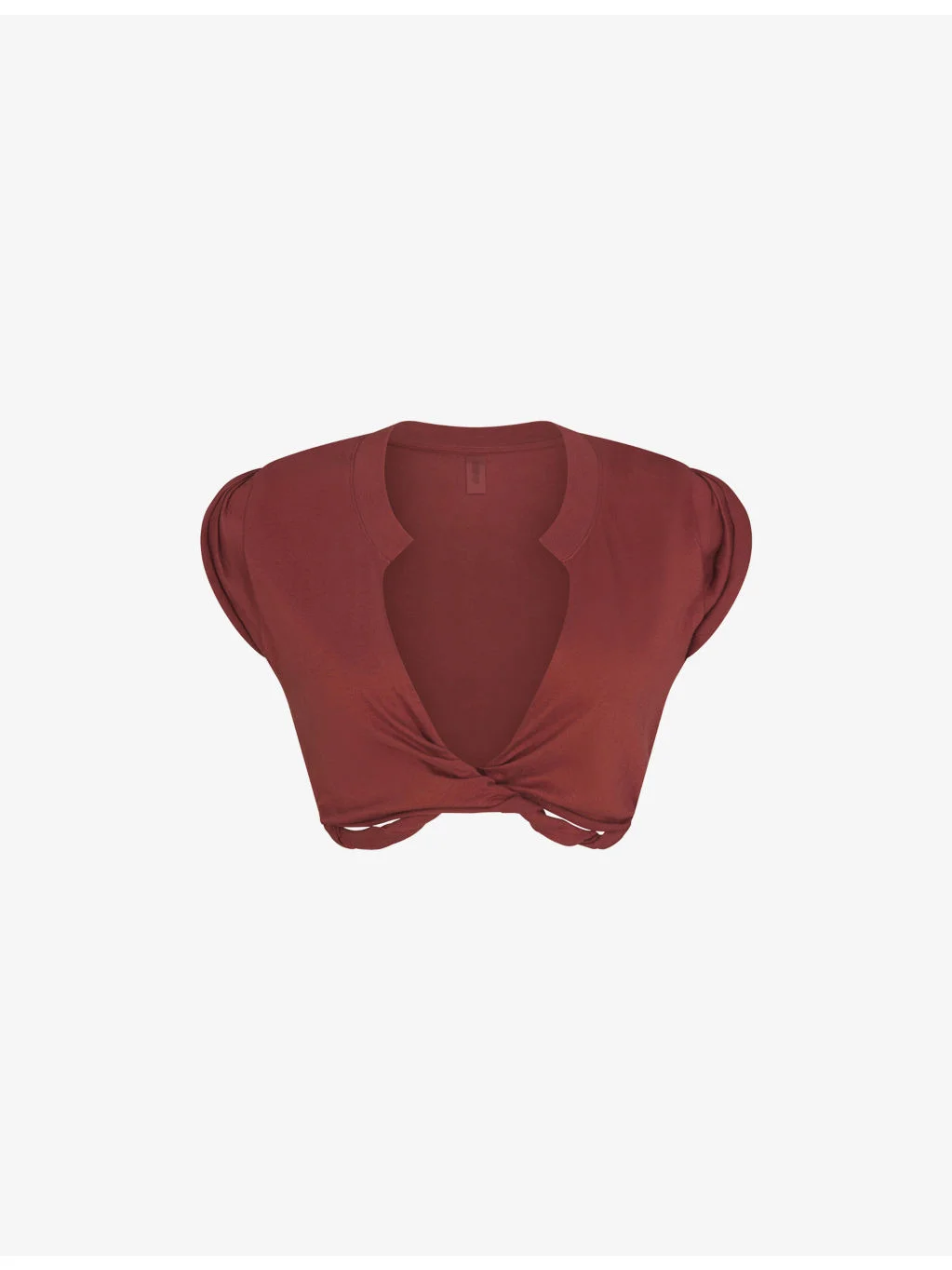 Cover-Ups Plunge Twist Cotton-Jersey Top - 1