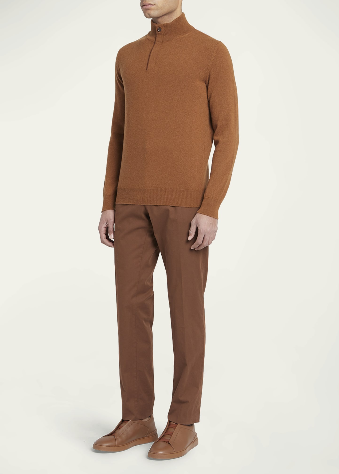 Men's Cashmere Quarter-Zip Sweater - 4