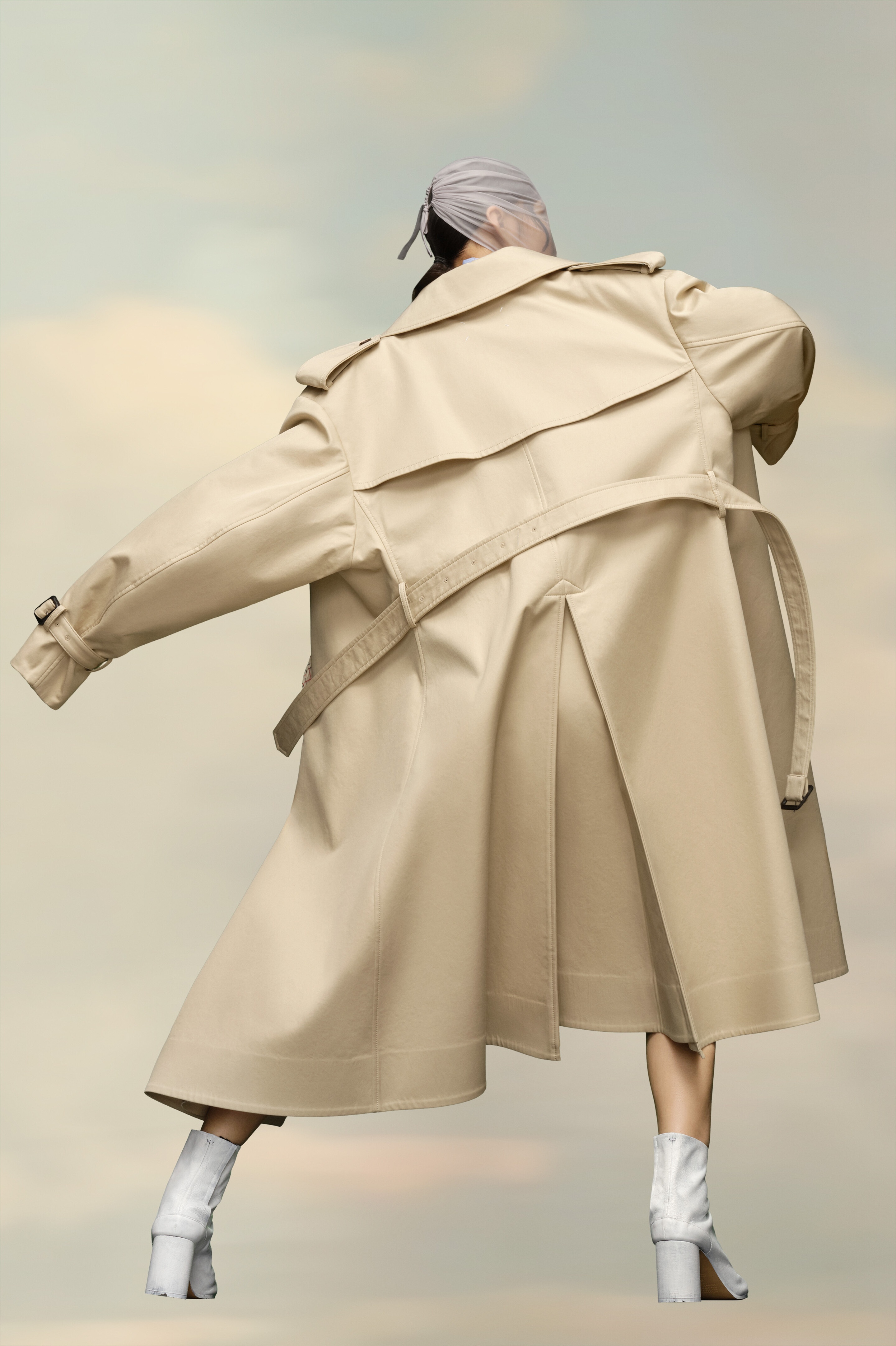 Cotton Trench Coat - 4
