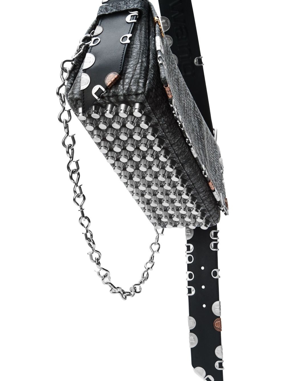studded chain shoulder bag - 5