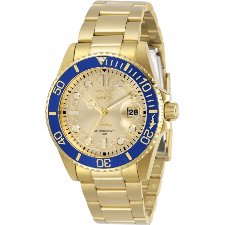 Invicta - Invicta Pro Diver Master of The Oceans Quartz Gold Dial Ladies Watch 30485 - 1