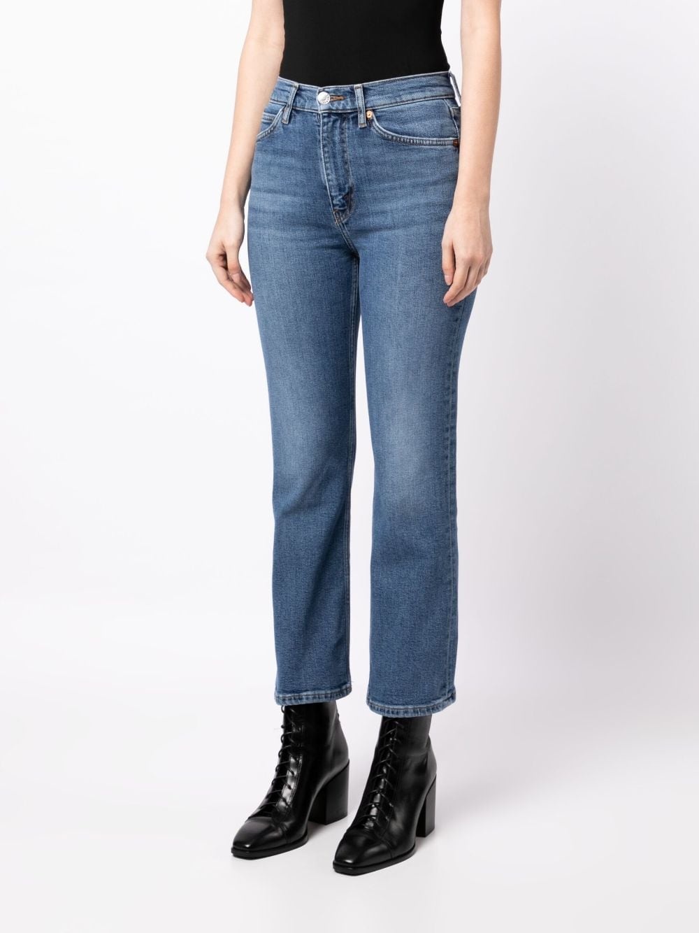 70s straight-leg cropped jeans - 3